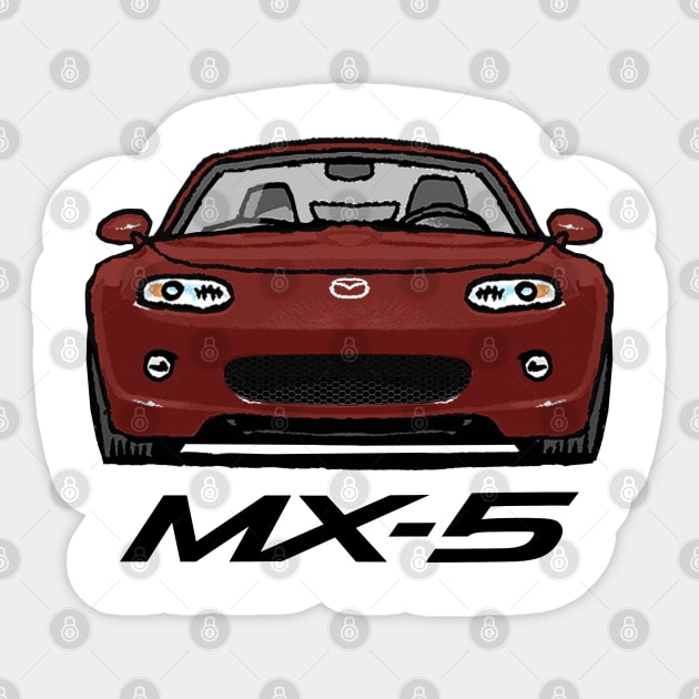 MX5 NC1 Copper Red Sticker by Woreth